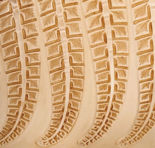 1924 René Lalique - Pair Of Sconces Wall Lights Fougeres - Art Déco