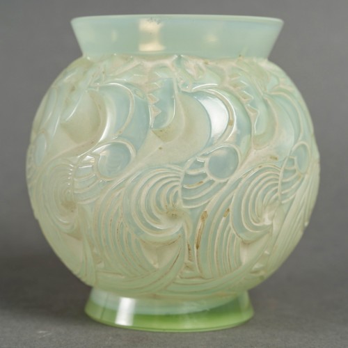 1931 René Lalique - Vase Le Mans - Verrerie, Cristallerie Style Art Déco