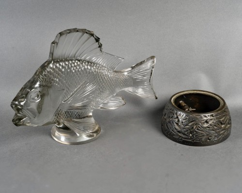 Glass & Crystal  - 1922 René Lalique - Decorative Motif Gros Poisson Algues 