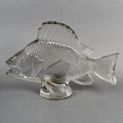 1922 René Lalique - Decorative Motif Gros Poisson Algues  - 