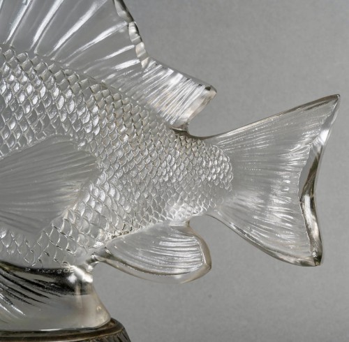 1922 René Lalique - Decorative Motif Gros Poisson Algues  - Art Déco
