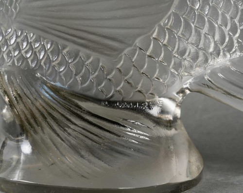 Art Déco - 1922 René Lalique - Decorative Motif Gros Poisson Algues 