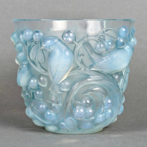 1927 René Lalique - Vase Avallon - Verrerie, Cristallerie Style Art Déco