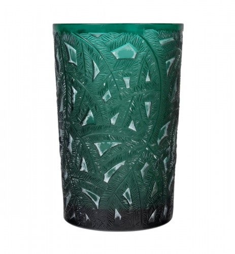 1923 René Lalique - Vase Epicea Spruce Teal 