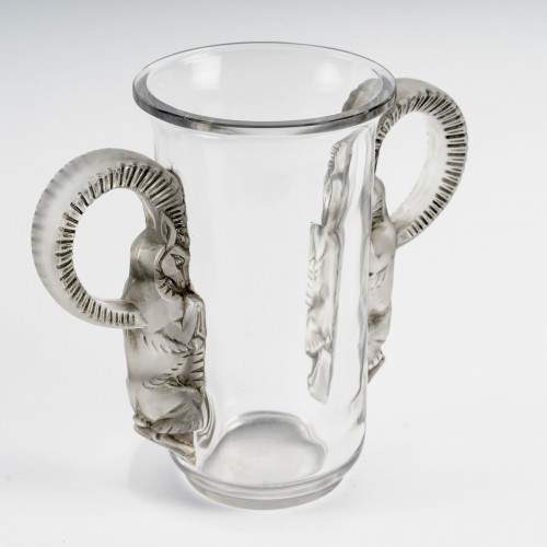 1931 René Lalique - Vase Thibet  - Glass & Crystal Style Art Déco