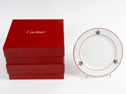 Cartier - Limoges Porcelain Tableware Maison Venitienne 65 Pieces - Art Déco