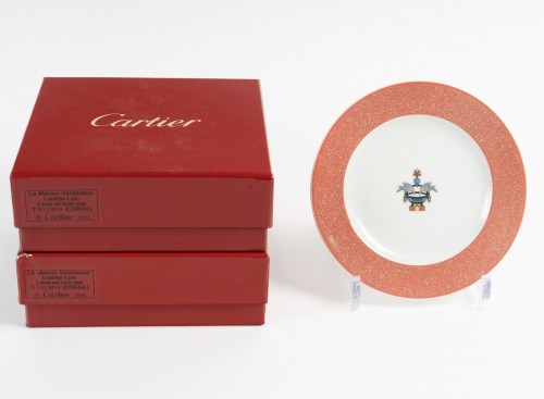 Art Déco - Cartier - Limoges Porcelain Tableware Maison Venitienne 65 Pieces