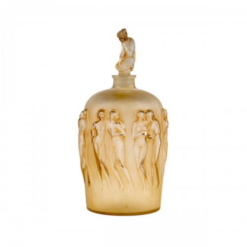 1920 René Lalique - Vase 12 Douze Figurines avec Bouchon