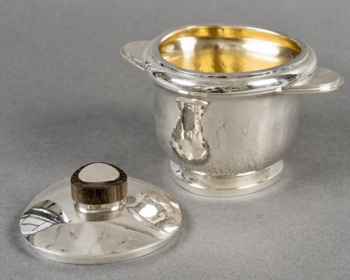 Antiquités - 1940 Fouquet Lapar - Art Deco Tea Coffee Service Hammered Sterling Silver