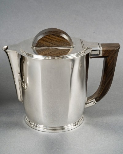 1935 Christofle Cardeilhac - Art Deco Coffee Tea Service Sterling Silver - 