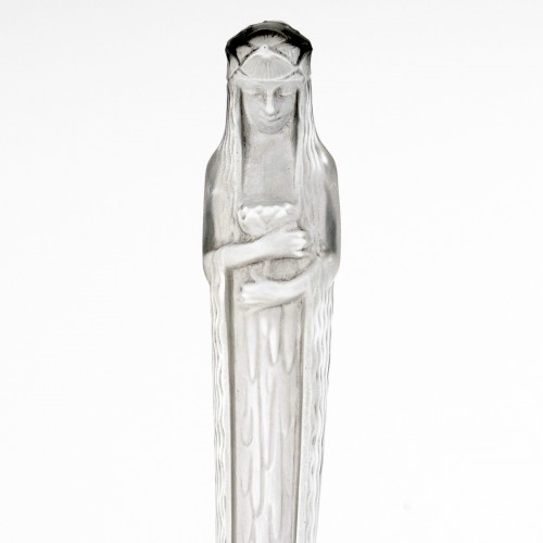 1925 René Lalique - Baguier Cendrier Statuette Source de la Fontaine Verre - Verrerie, Cristallerie Style Art Déco