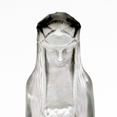 1925 René Lalique - Baguier Cendrier Statuette Source de la Fontaine Verre - BG Arts