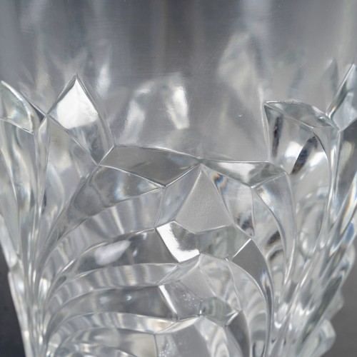 1950 Marc Lalique - Vase Surcouf Cristal Blanc - Verrerie, Cristallerie Style Années 50-60