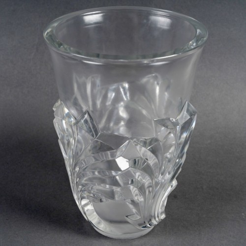 Verrerie, Cristallerie  - 1950 Marc Lalique - Vase Surcouf Cristal Blanc