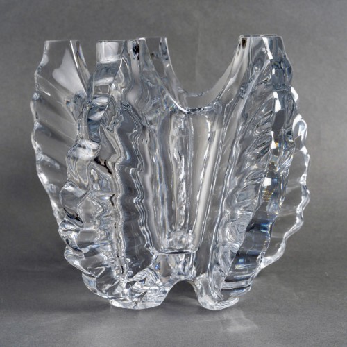 1950 Marc Lalique - Vase Mandragon Cristal - Verrerie, Cristallerie Style Années 50-60