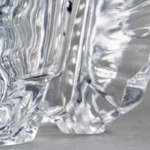 Antiquités - 1950 Marc Lalique - Vase Mandragon Cristal
