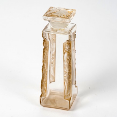 1911 René Lalique - Perfume Bottle Quatre Aigles Four Eagles Glass - Glass & Crystal Style Art nouveau