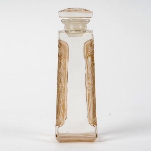 Glass & Crystal  - 1911 René Lalique - Perfume Bottle Quatre Aigles Four Eagles Glass