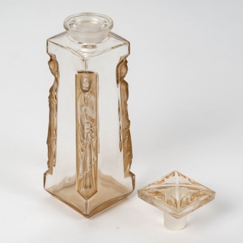 1911 René Lalique - Perfume Bottle Quatre Aigles Four Eagles Glass - Art nouveau