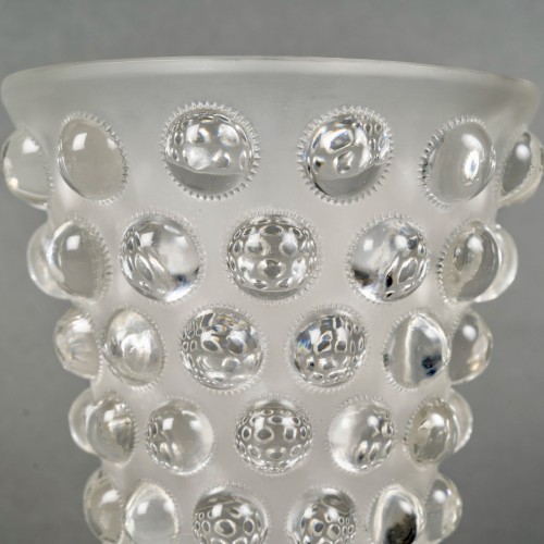 Glass & Crystal  - 1934 René Lalique - Art Deco Vase Bammako Glass 