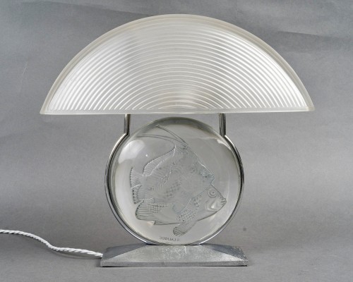 1931 René Lalique - Art Deco Lamp Poissons Fish  - Lighting Style Art Déco