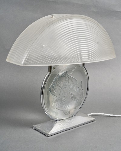 Lighting  - 1931 René Lalique - Art Deco Lamp Poissons Fish 