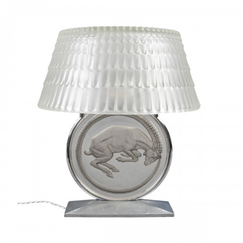 1931 René Lalique - Art Deco Lamp Belier Ram