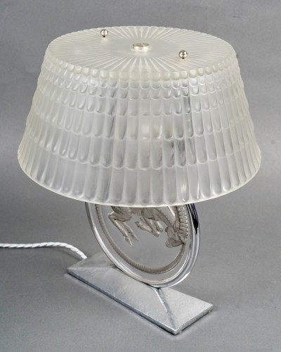 Lighting  - 1931 René Lalique - Art Deco Lamp Belier Ram