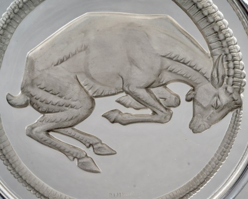 1931 René Lalique - Art Deco Lamp Belier Ram - Art Déco