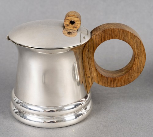 silverware & tableware  - 1935 Jean Puiforcat - Art Deco Modernist Tea And Coffee Set Sterling Silver