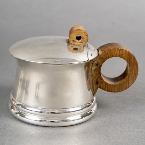 Antiquités - 1935 Jean Puiforcat - Art Deco Modernist Tea And Coffee Set Sterling Silver