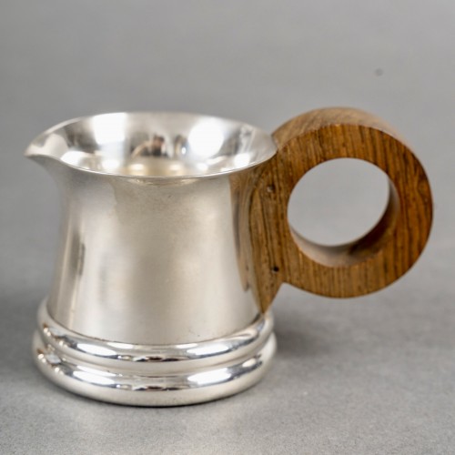 Antiquités - 1935 Jean Puiforcat - Art Deco Modernist Tea And Coffee Set Sterling Silver