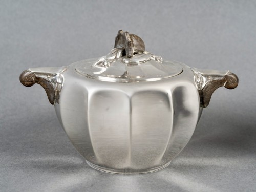 1922 Jean E. Puiforcat - Art Nouveau Tea And Coffee Set Sterling Silver - 
