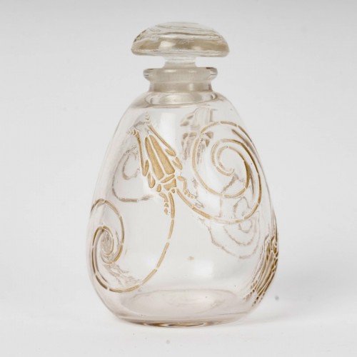 1912 René Lalique - Flacon Capricornes - Verrerie, Cristallerie Style Art nouveau