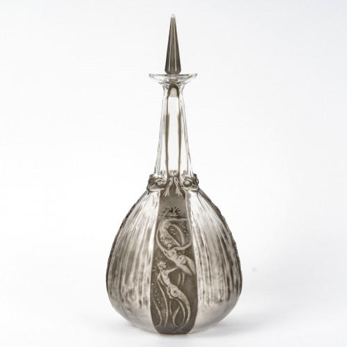 1911 René Lalique - Decanter Sirenes Et Grenouilles - Glass & Crystal Style Art nouveau