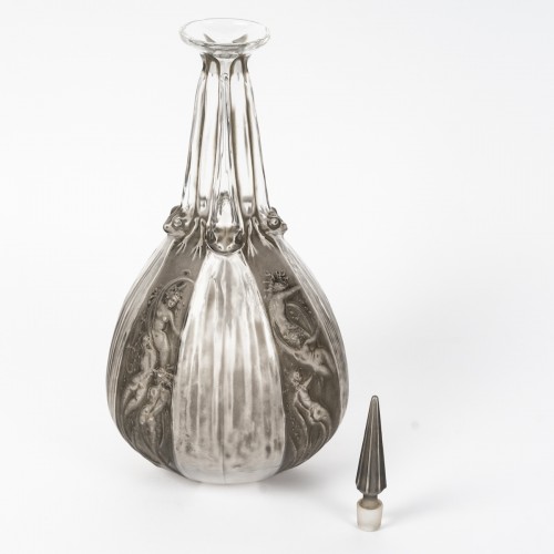 1911 René Lalique - Decanter Sirenes Et Grenouilles - 