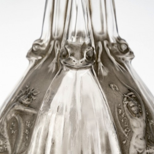 Antiquités - 1911 René Lalique - Decanter Sirenes Et Grenouilles