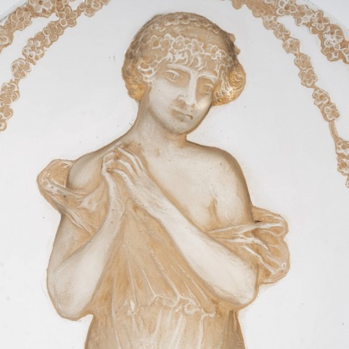 XXe siècle - 1919 René Lalique - Statuette Grande Ovale Tête Penchée