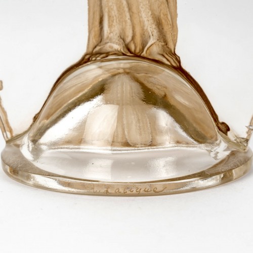 Art Déco - 1919 René Lalique - Statuette Grande Ovale Tête Penchée