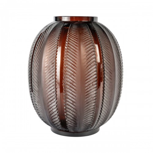 1932 René Lalique - Biskra Vase Amber