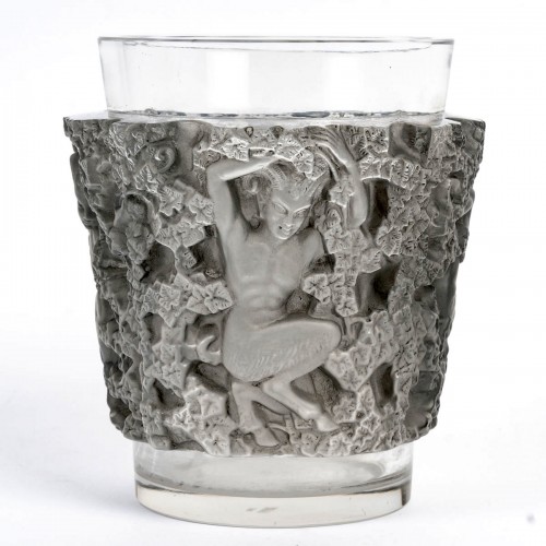 1938 René Lalique - Vase Bacchus - Verrerie, Cristallerie Style Art Déco