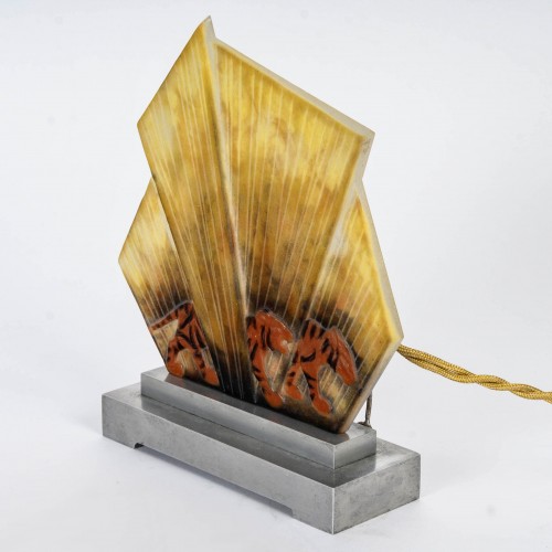 Luminaires Lampe - 1928 Gabriel Argy Rousseau - Veilleuse Tigres
