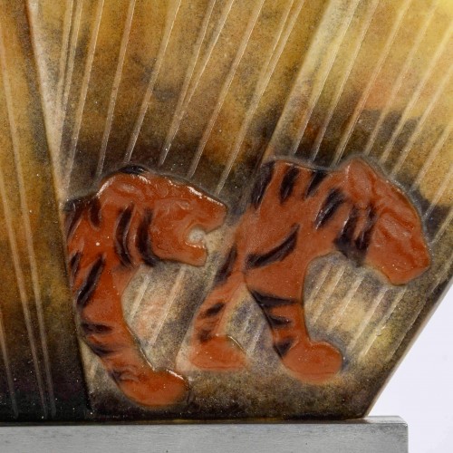 Art Déco - 1928 Gabriel Argy Rousseau - Veilleuse Tigres