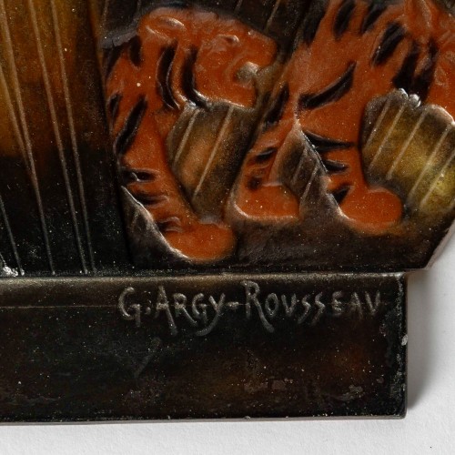 Antiquités - 1928 Gabriel Argy Rousseau - Veilleuse Tigres