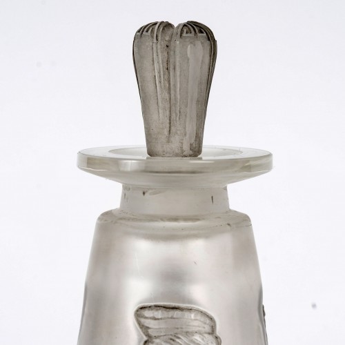 20th century - 1910 René Lalique - Perfume Bottle Amber Antique For Coty