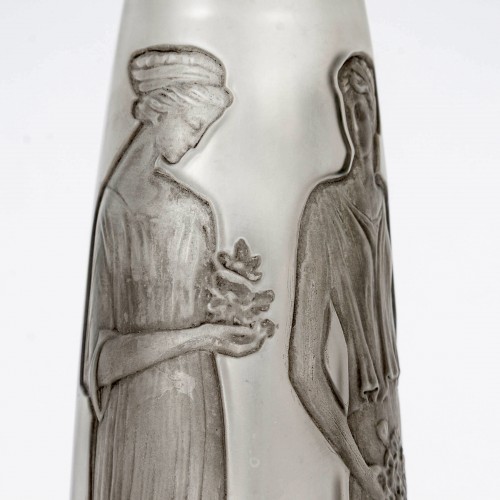 1910 René Lalique - Perfume Bottle Amber Antique For Coty - Art Déco