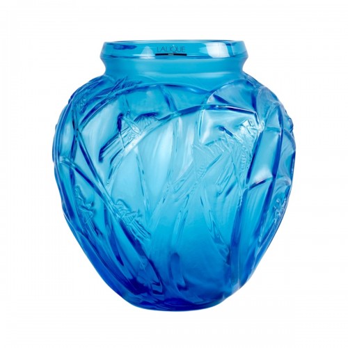 Lalique France - Vase Sauterelles Grasshoppers - New