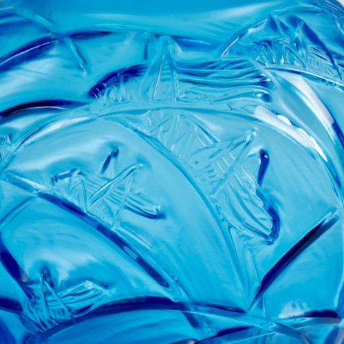 Lalique France - Vase Sauterelles Grasshoppers - New - Art Déco