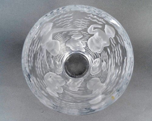 Antiquités - Lalique France - Vase Ondines 