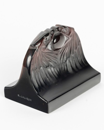 1914 René Lalique - Paperweight Deux Aigles Two Eagles - 